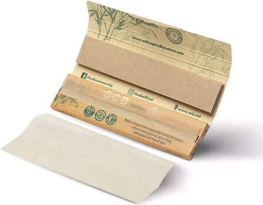 Ocb Bamboo Χαρτάκια Στριφτού Τσιγάρου Slim King Size με Τζιβάνες 32 φύλλα 32τμχ