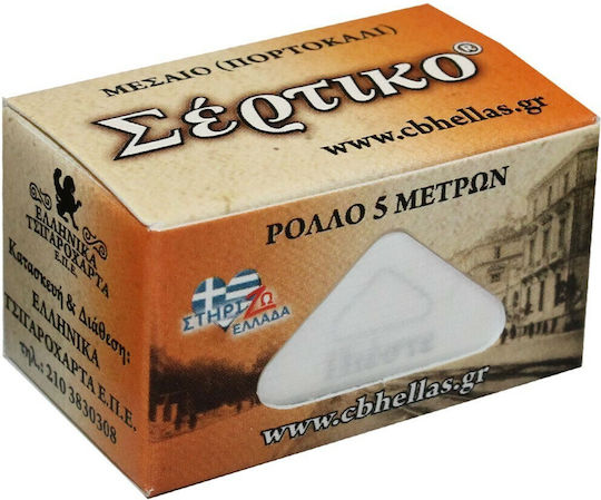 Sertiko Slim Ролка за свиване на цигари Тясна с Тръбички 5м 1бр