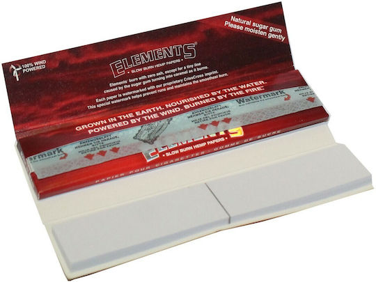 Elements Red Connoisseur King Size Foițe de Țigări Rulate Slim King Size cu Hârtie de țigări 33 foi 1buc