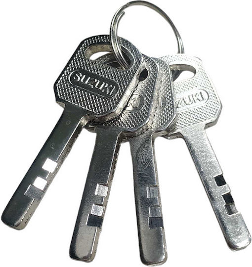 Steel Padlock Monoblock with Key 50mm