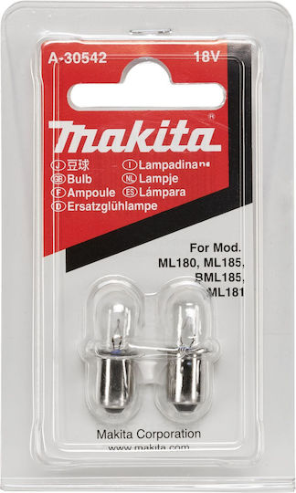 Makita ML180 Λαμπάκι Φακού 2 τμχ 2τμχ