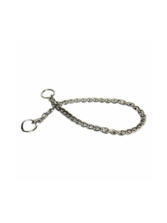 Pet Camelot Würgehalsband mit Silberner Kette 48mm x 75cm