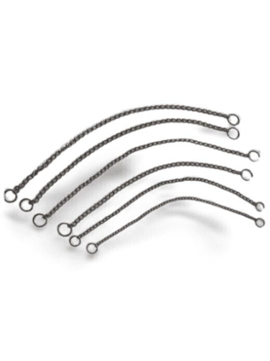 Pet Camelot Dog Choker Chain in Silver color 48mm x 75cm