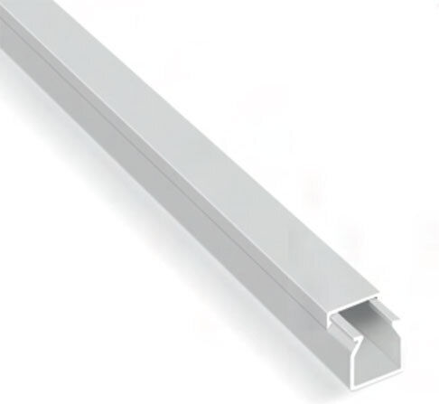 Aca Cable Channel with Perforated Stand made of Plastic White 2m