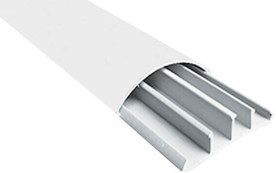 Vito Κανάλι Καλωδίων Δαπέδου από Πλαστικό 50x12mm Λευκό 2m