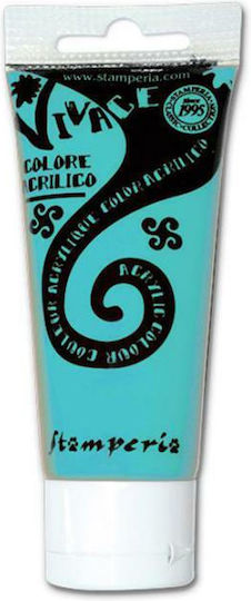 Stamperia Vivace Acrylic Paint Set in Turquoise color Indian Turquoise 60ml 1pcs