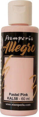 Stamperia Allegro Acrylic Paint Set Pastel Pink 59ml 1pcs KAL58