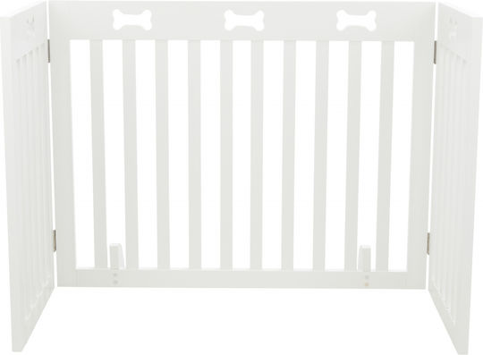 Trixie Dog Barrier Διαχωριστικό Σκύλου 82-124 x 61 cm σε Λευκό Χρώμα 124 x 61 x 61εκ.