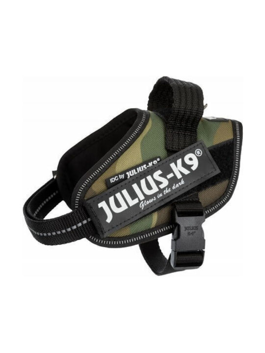 Julius K9 Σαμαράκι Σκύλου Γιλέκο IDC Powerharness Camouflage Πράσινο Mini 49 - 67cm
