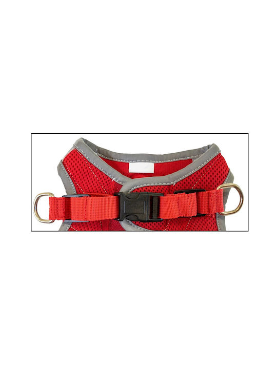 Croci Hundegeschirr Weste Hiking Harness Reflective Rot X-klein 30-33cm C5081160