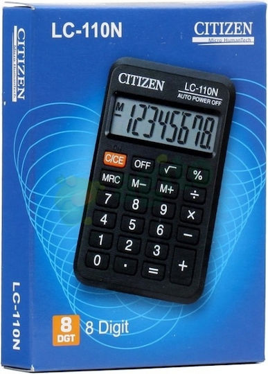 Citizen Αριθμομηχανή 8 Ψηφίων σε Μαύρο Χρώμα