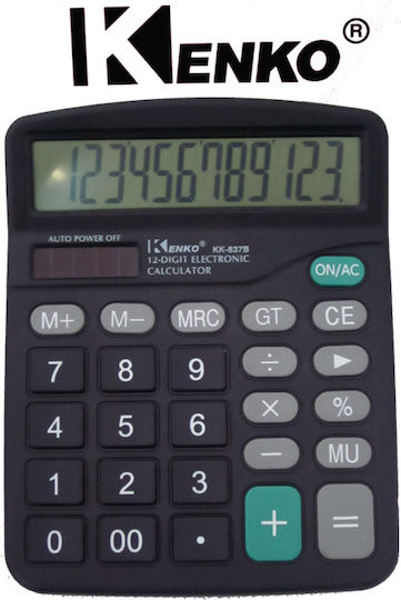 Kenko KK-837B Αριθμομηχανή Τσέπης σε Μαύρο Χρώμα