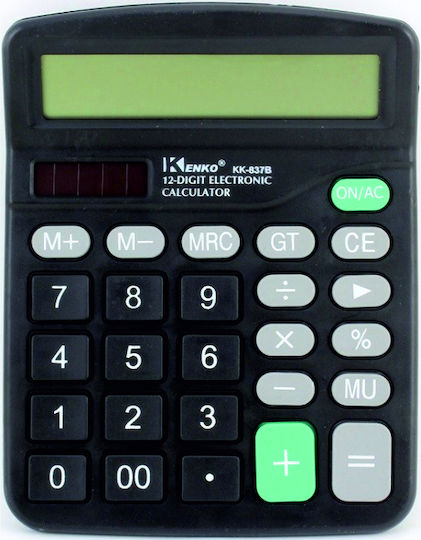 Kenko KK-837B Αριθμομηχανή Τσέπης σε Μαύρο Χρώμα
