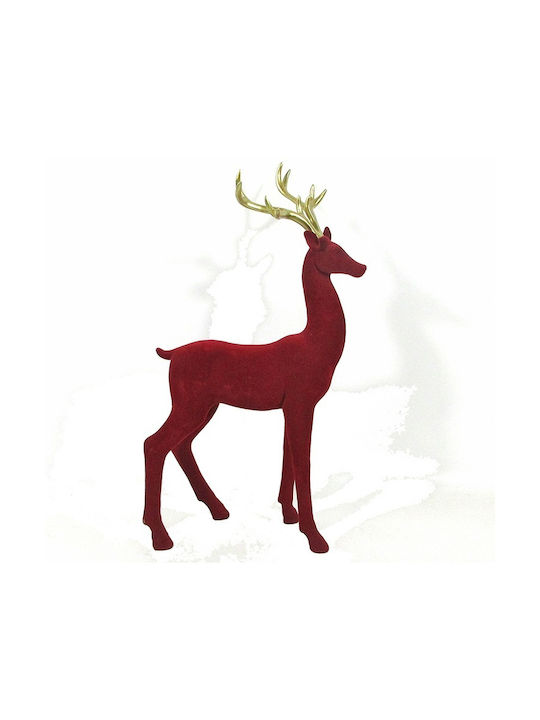 Zaros Christmas Plastic Figure Deer Red Height 46cm