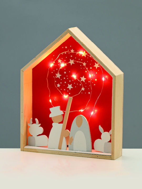 Aca Illuminated Christmas Figure Height 25cm 3pcs