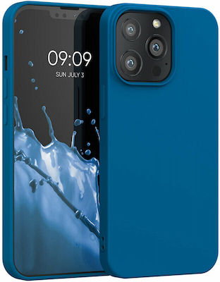 KWmobile Rubberized Back Cover Silicone Durable Blue (iPhone 13 Pro)