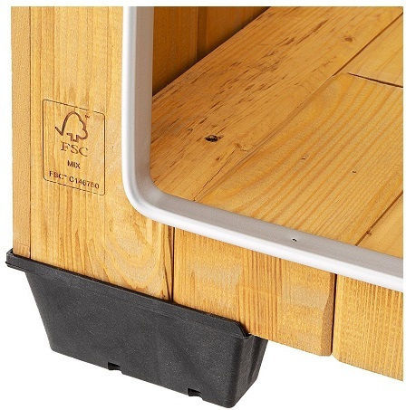 Ferplast Baita Dog House Wooden Outdoor Brown 122x79x78cm