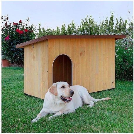 Ferplast Baita Dog House Wooden Outdoor Brown 122x79x78cm