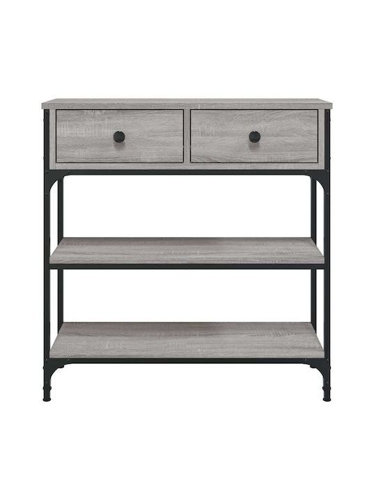 Console Table Wood & Metal Grey Sonoma L72.5xW25xH75cm