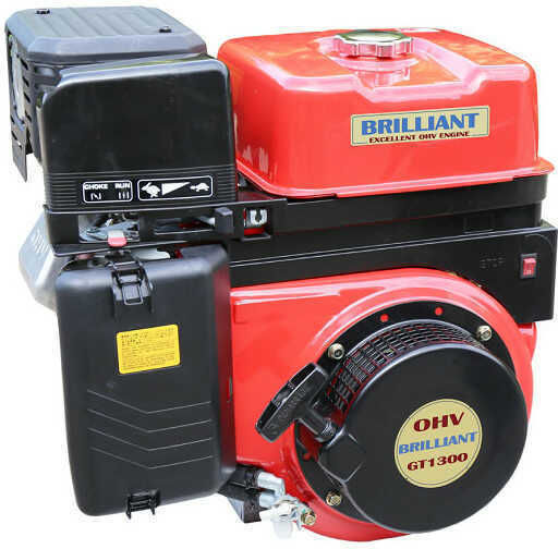 Brilliant Benzinmotor 4 Schlaganfall 391.9cc 13hp mit Kegel und Anlasser (Tankvolumen 1Es)