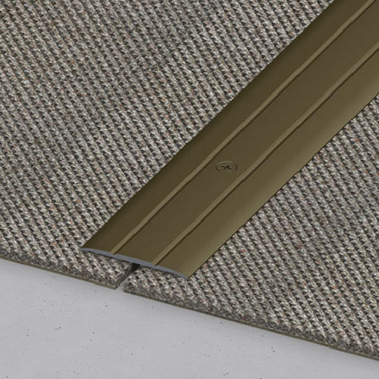 Alfer Aluminium Profile Connector Aluminum Alfer Floor Joint Silver 37x2.5mm 1m 100x3.7x0.25cm