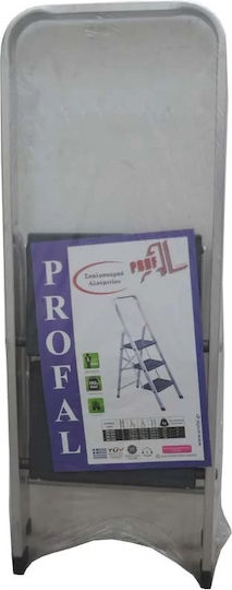 Profal Step Ladder Aluminum 4 Steps