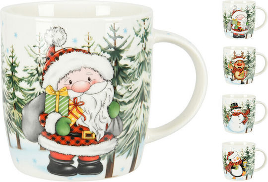 JK Home Decoration Weihnachtliche Becher Porzellan Weihnachtlich Becher Porzellan L9xB9xH12xD9cm. (Μiverse Designs)