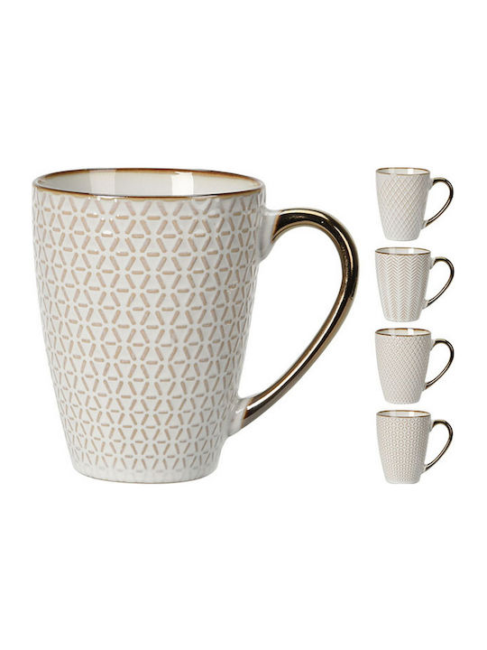 JK Home Decoration Χριστουγεννιάτικη Κούπα Πορσελάνινη 9x9x12x9εκ. (Διάφορα Σχέδια)