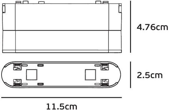 VK Lighting Βάση Τοποθέτησης για Φωτιστικά Μαύρη 71164-168721