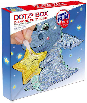 Diamond Dotz Sleepy Time Dragon Canvas Diamond Painting Kit DBX.072