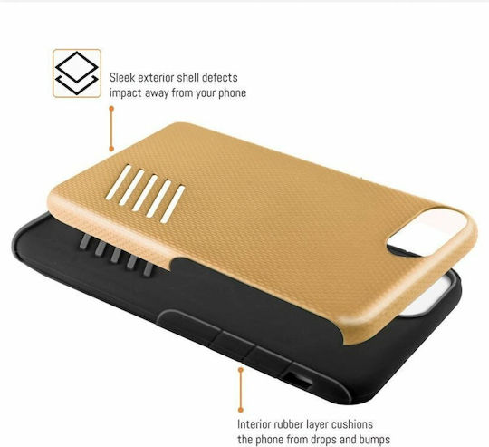 Orzly Grip-Pro Champagne Gold Back Cover Κίτρινο (iPhone SE 2022/2020)