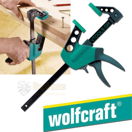 Wolfcraft Clamp EHZ Easy 300-75mm Clamp Automatic Trigger Maximum Opening 300mm