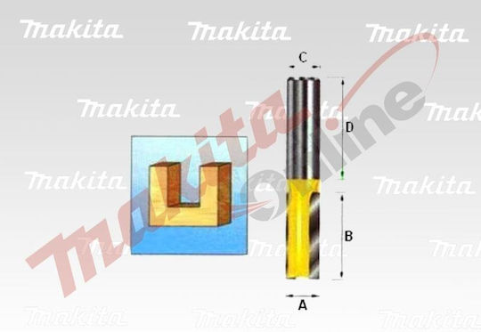 Makita Κοπτικό Εξάρτημα Εργαλείου για Διαμόρφωση Αυλακώσεων σε Ξύλο 3mm