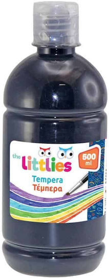 The Littlies Tempera Τέμπερα Ζωγραφικής Μαύρη σε Μπουκάλι 500ml
