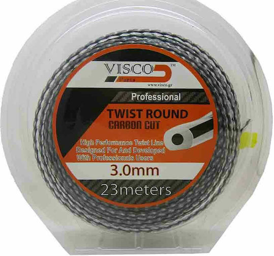 Visco Parts Μεσινέζα Στρογγυλή Στριφτή 3.0mm 23m Μεσινέζα Στρογγυλή Στριφτή Μήκους 23m και Πάχους 3mm