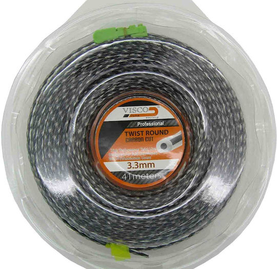 Visco Parts Round Twist Brush Cutter Trimmer Line 3.3mm 41m Brush Cutter Trimmer Line Round Length 41m And Thickness 3.3mm