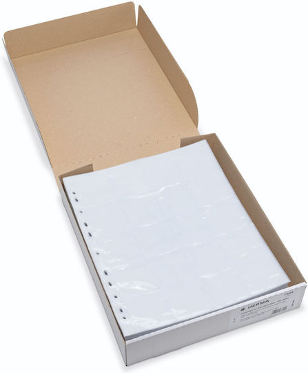Herma Plastic Sleeves for for Photos A4 with Holes and Reinforcement 100pcs 5x5 cm