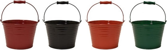 Atmosphera Decorative Bucket Garden Metal 20cmx14cm 00.05.5953C