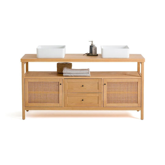 La Redoute Interieurs Πάγκος χωρίς Νιπτήρα Μ160xΒ50xΥ80cm Μπεζ
