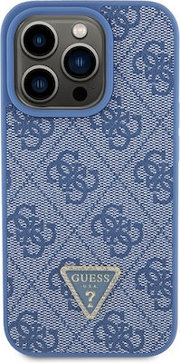 Guess Plastic Back Cover Blue (iPhone 15 Pro)