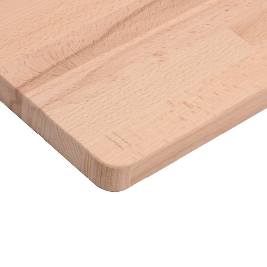 vidaXL Holz Waschtisch ohne Waschbecken L100xB50xH2cm Beech
