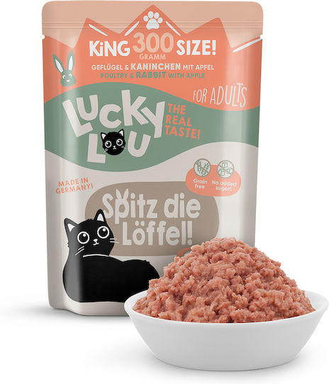 Lucky Lou Lifestage Υγρή Τροφή για Ενήλικες Γάτες σε Φακελάκι με Πουλερικά χωρίς Σιτηρά 300gr