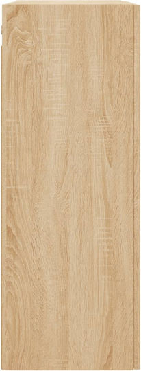 Hängeschrank fürs Wohnzimmer aus Spanplatte Sonoma-Eiche 69,5x34x90 cm