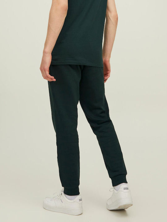 Jack & Jones Men's Sweatpants with Rubber Dark Green