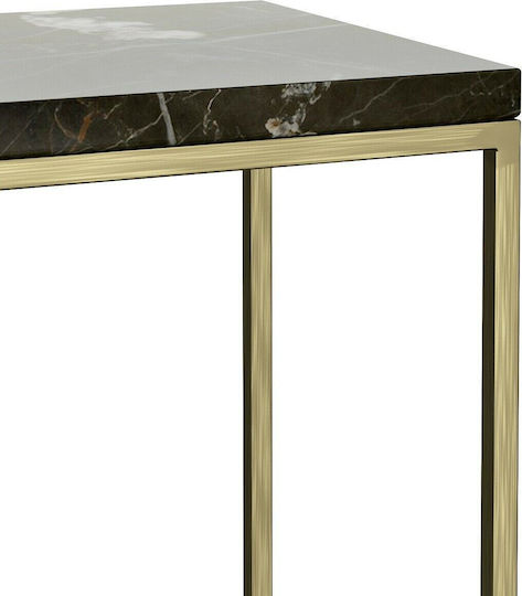 Mahaut Console Table Metal with Marble Surface Marble L100xW23xH75.5cm