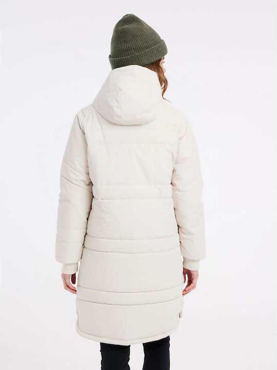 Protest Women's Short Puffer Jacket for Winter White.