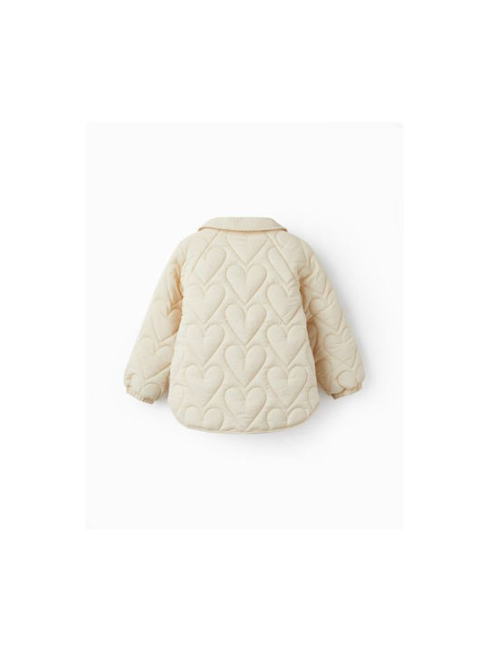 Zippy Kids Quilted Jacket ecru