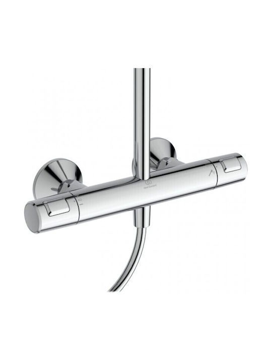 Ideal Standard Ceratherm T25+ Shower Column with Mixer Black
