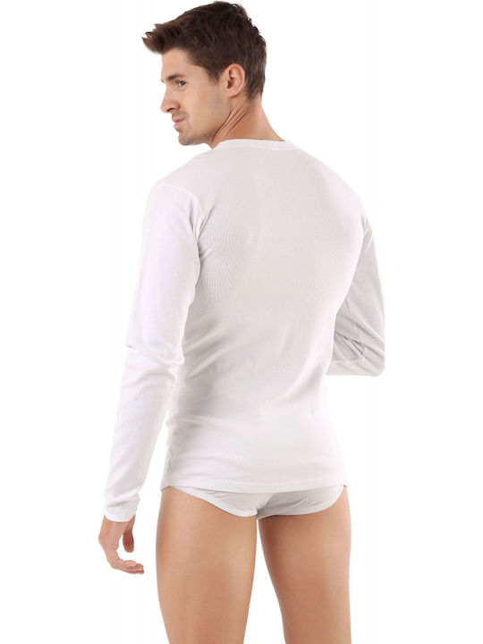 Men's Undershirt Long-sleeved White