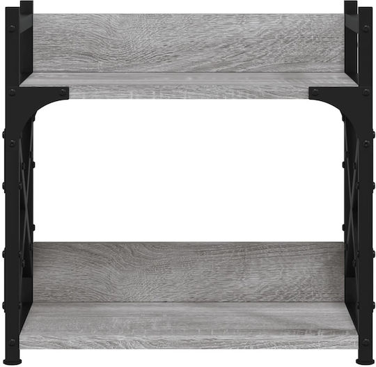 Printer Table Stand 2 Levels Grey Sonoma 40x20x40